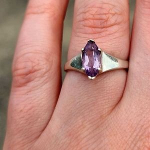 Vintage 925 sterling silver and amethyst